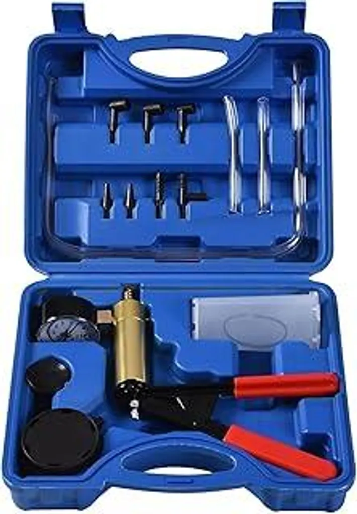 Pompa Vuoto Manuale DHA per Spurgo Freni - Set Tester per Auto e Moto