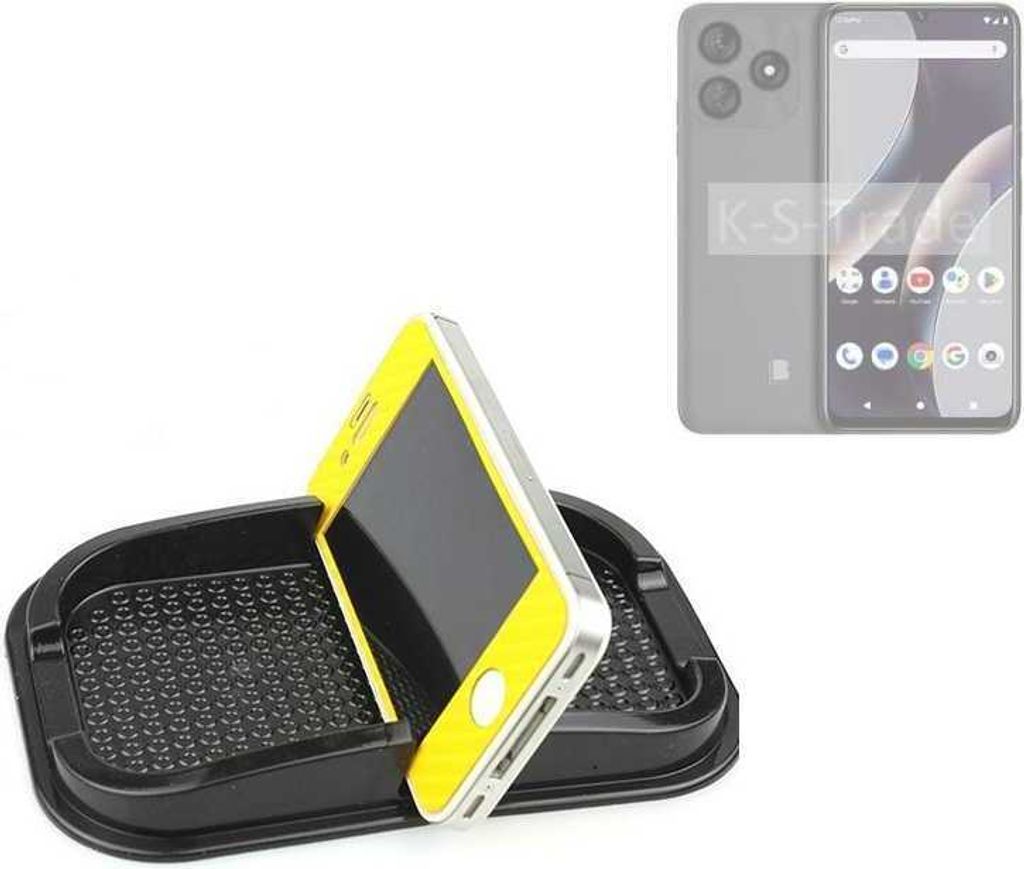 K-S-Trade Auto Anti Rutsch Matte Smartphone-Halter kompatibel mit BLU G73L Haft Pad Armaturenbrett Handy-Halterung Silikon