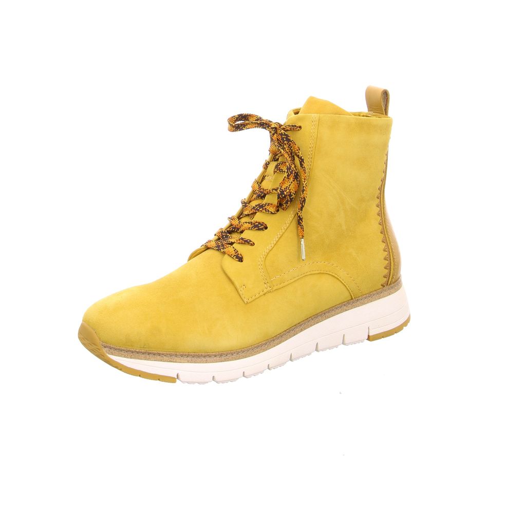 Tamaris Damen Schnürstiefel in Gelb, Größe 40