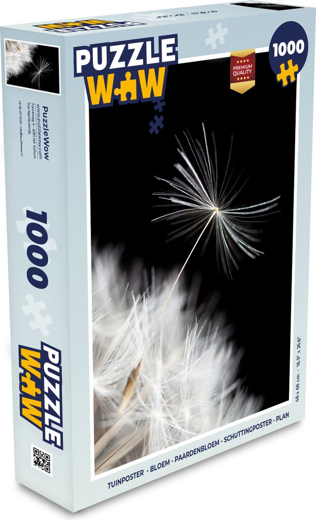 MuchoWow Puzzle 1000 Teile Blume - Löwenzahn - Pflanze - Spielzeug - Alt und Jung - Spiele - Puzzeln