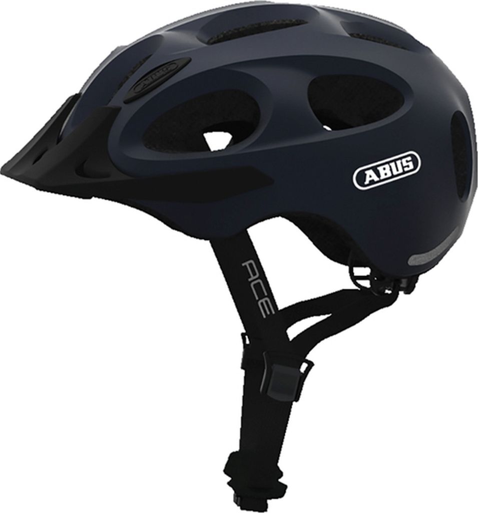 Youn-I Ace metaliczny niebieski, L=56-61cm, Abus Helme, Zdjęcie produktu 