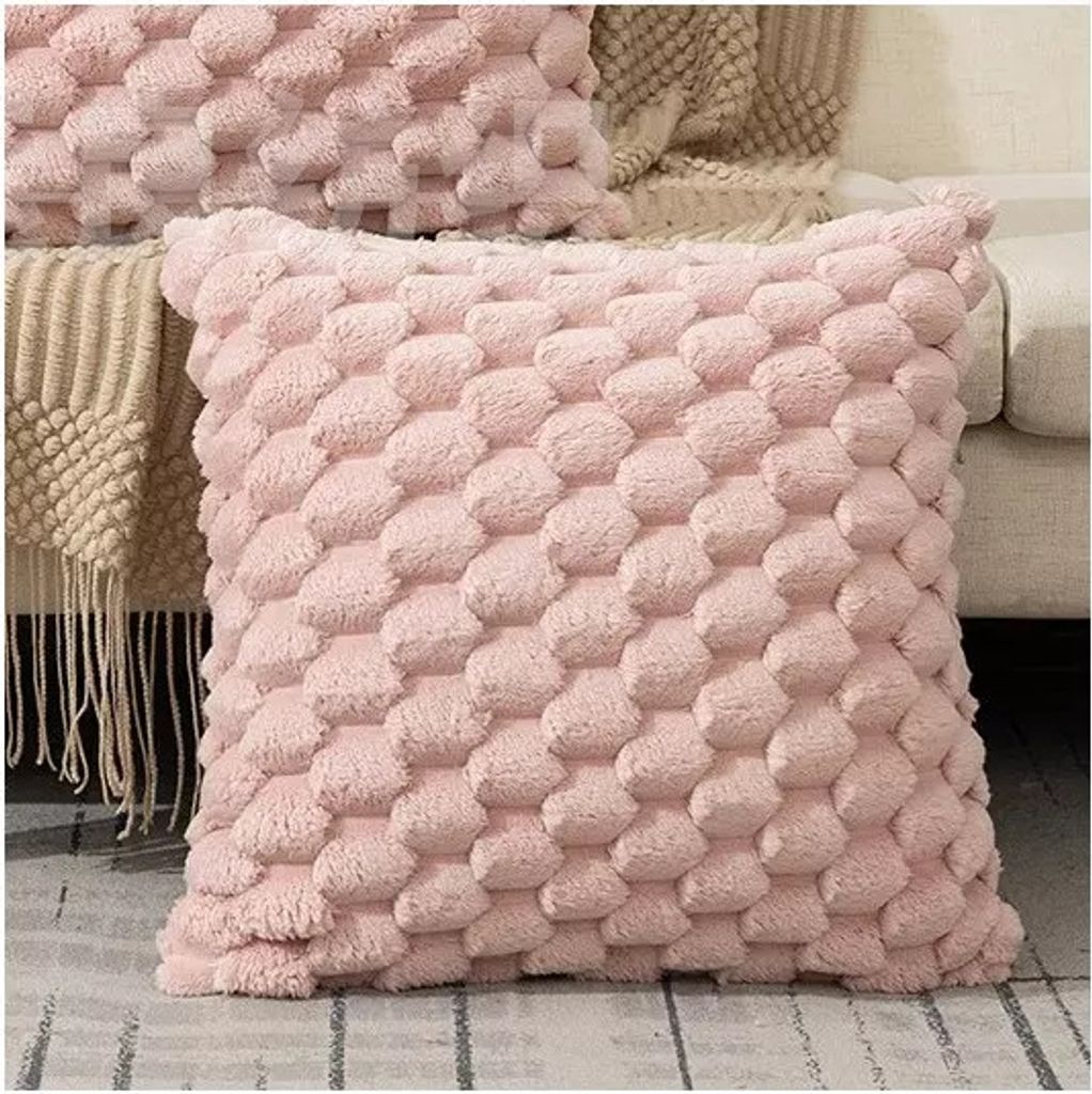 Deko-Kissenbezug 45 x 45 cm, Geometrisch 3D, 100% Polyester