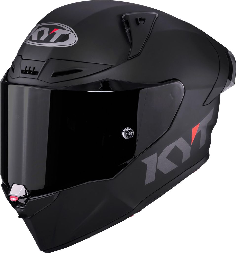 KYT R1R Plain Helm, schwarz matt, M (57/58)