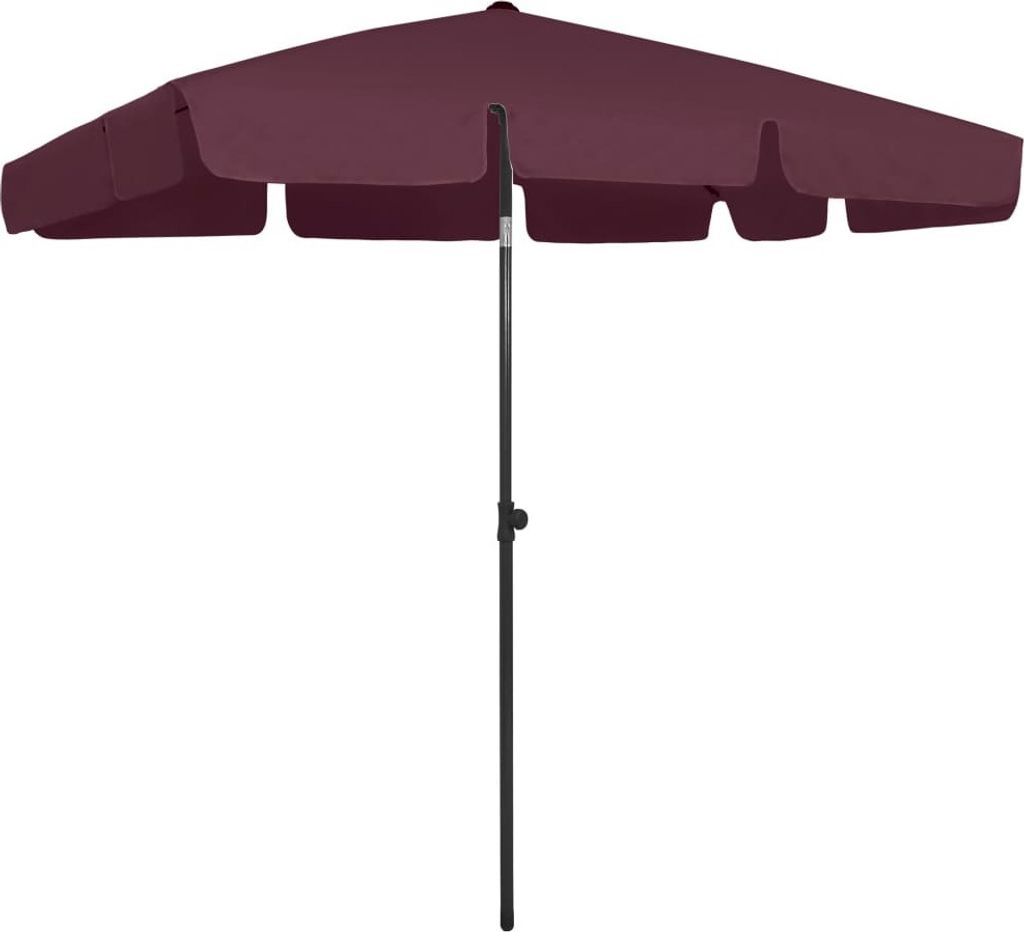 Strandschirm Bordeauxrot 200x125 cm