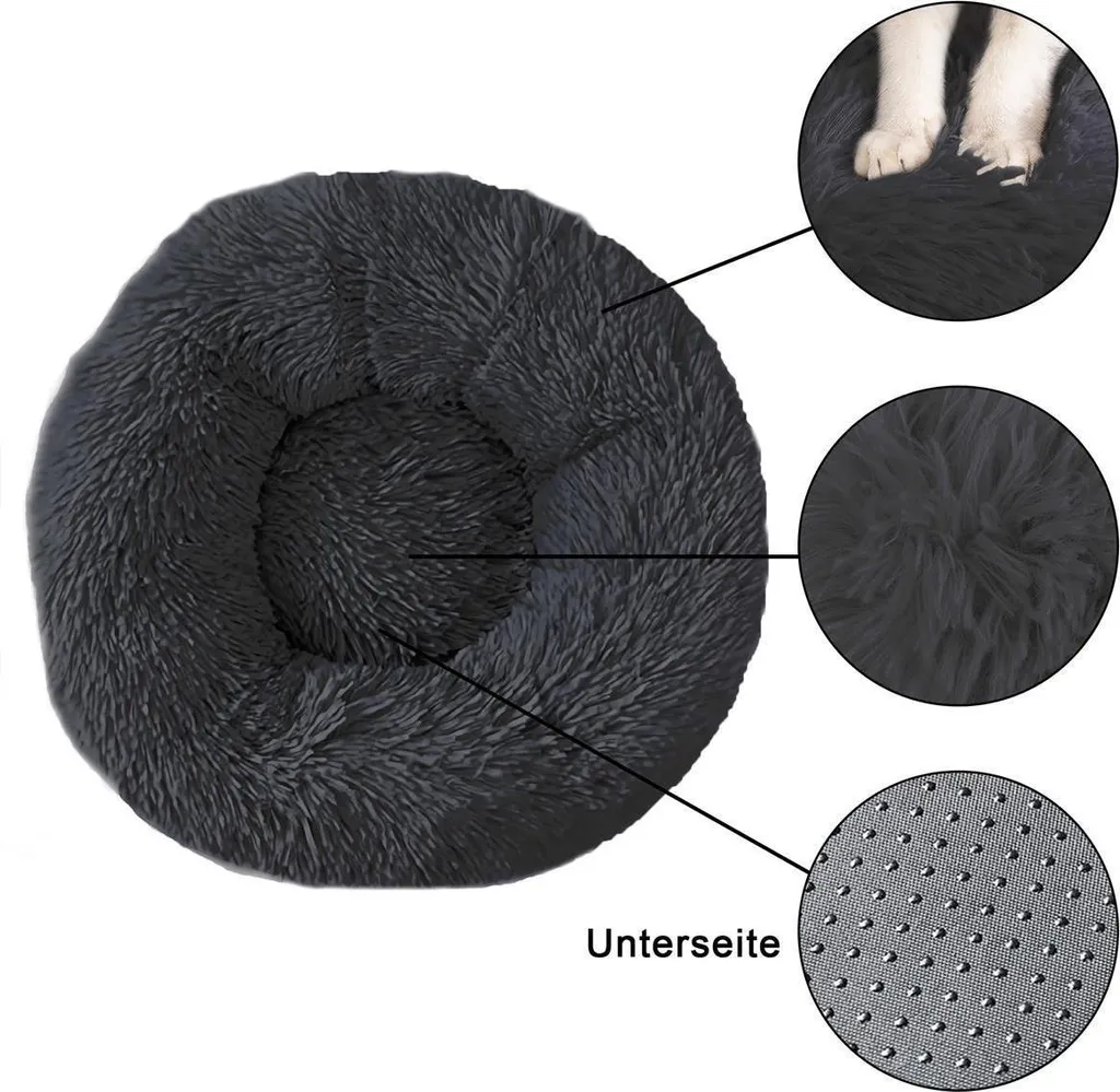 Intirilife Cuccia Nuvola 80cm - Il Divano Peluche che il tuo Gatto ti Invidierà - 4