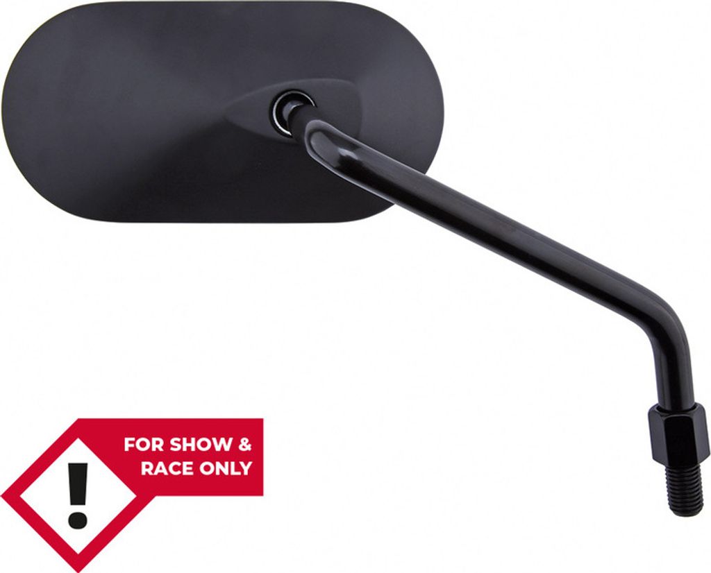 HIGHSIDER smart Lenkerspiegel Agila Schwarz Oval, Rechts, nicht E- (1Stk)