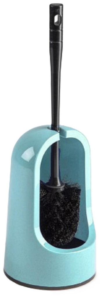 Plasticforte Toilettenburste mit Halter - hellblau - Produktbild 