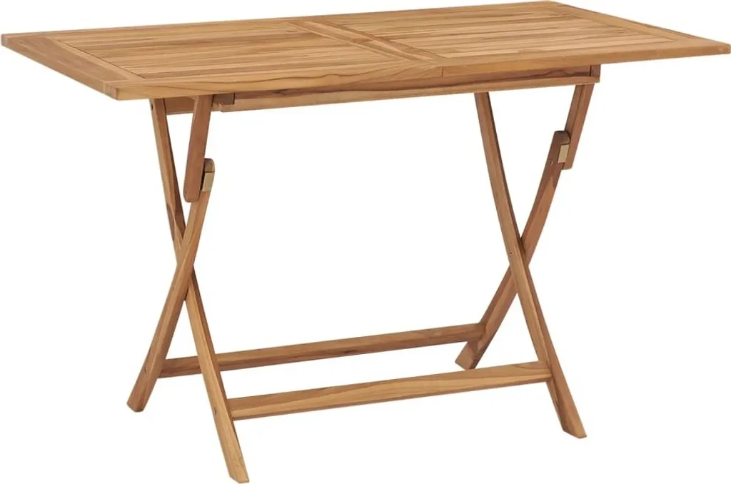 Table de jardin pliante en teck pour optimiser les petits espaces