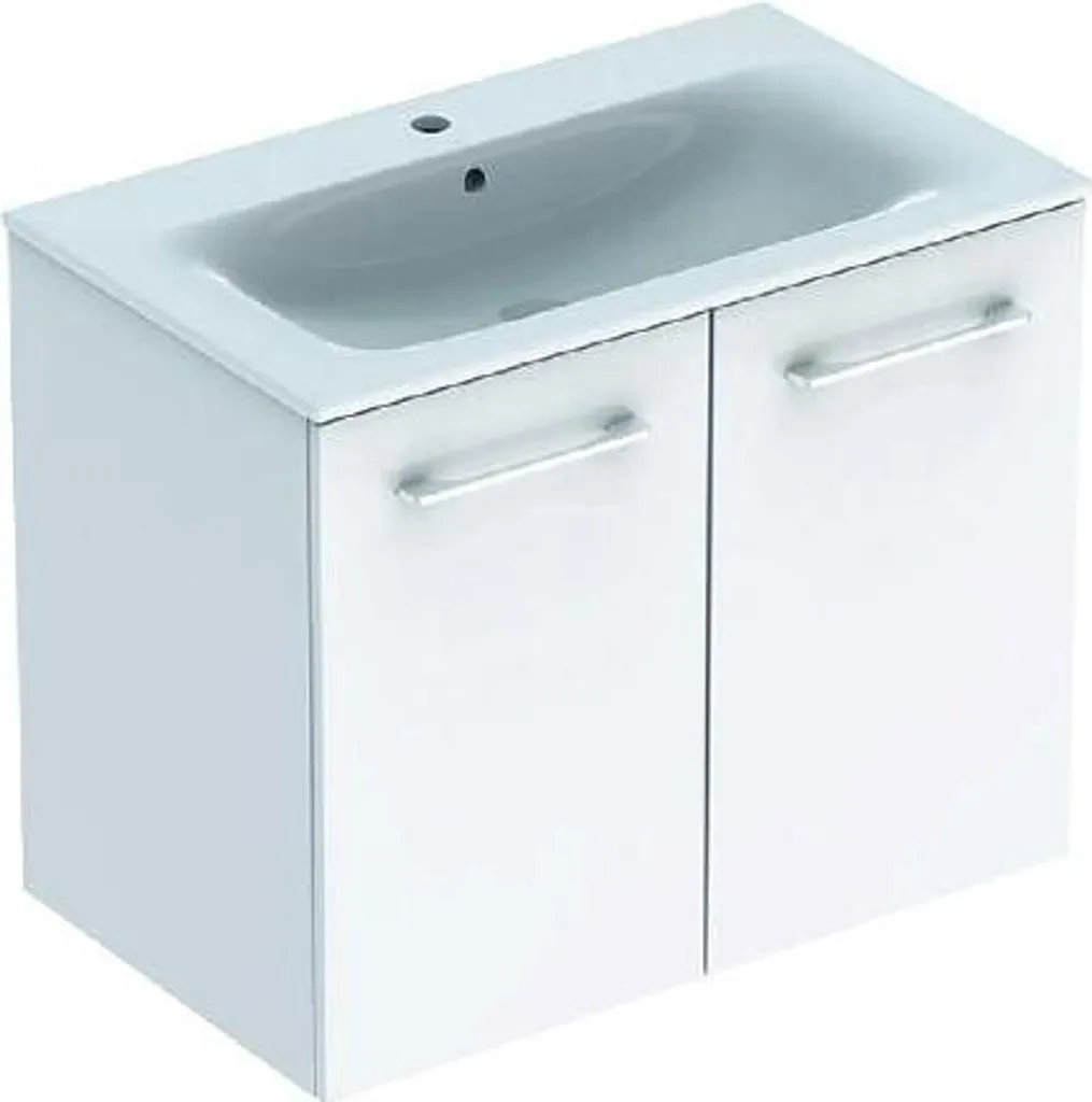 Geberit Selnova Square 501.256.00.1 Meuble sous-lavabo 2 portes Blanc