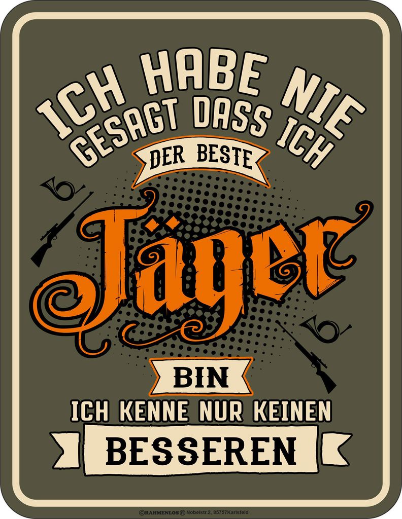 Jäger - Fun-Schilder - der beste