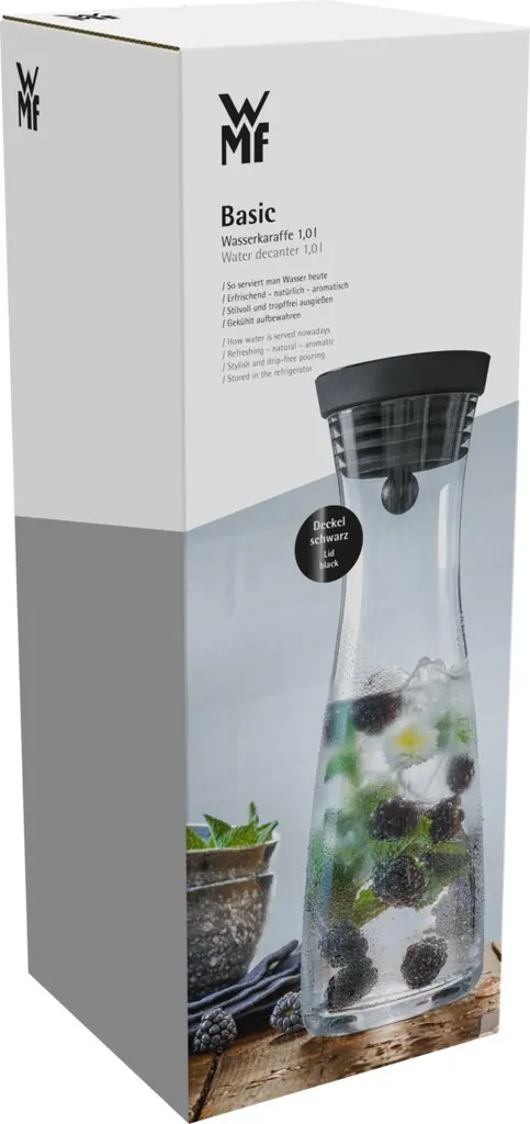 WMF Basic Wasserkaraffe, 1 l, Schwarz 3201000577 4000530692108 - 13