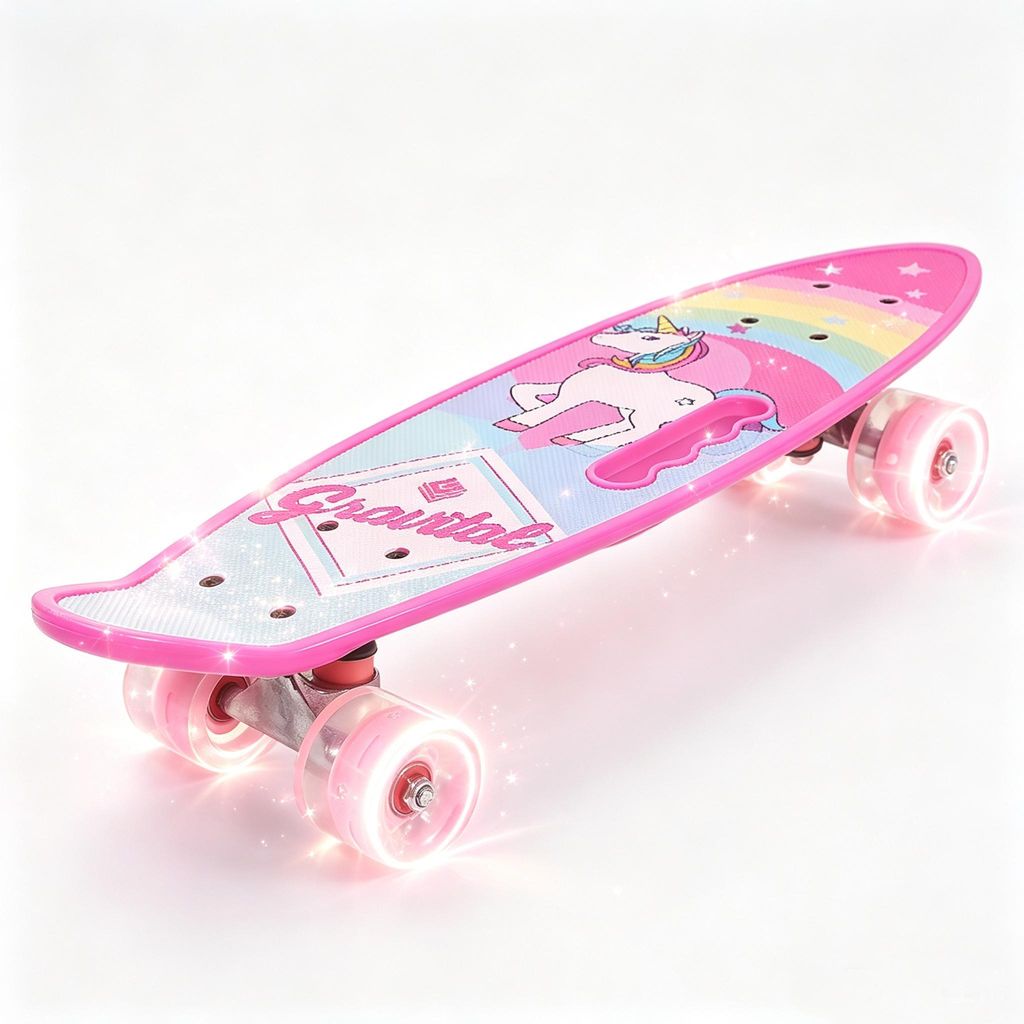 Mini skateboard avec lumières pour débutants enfants Image du produit 