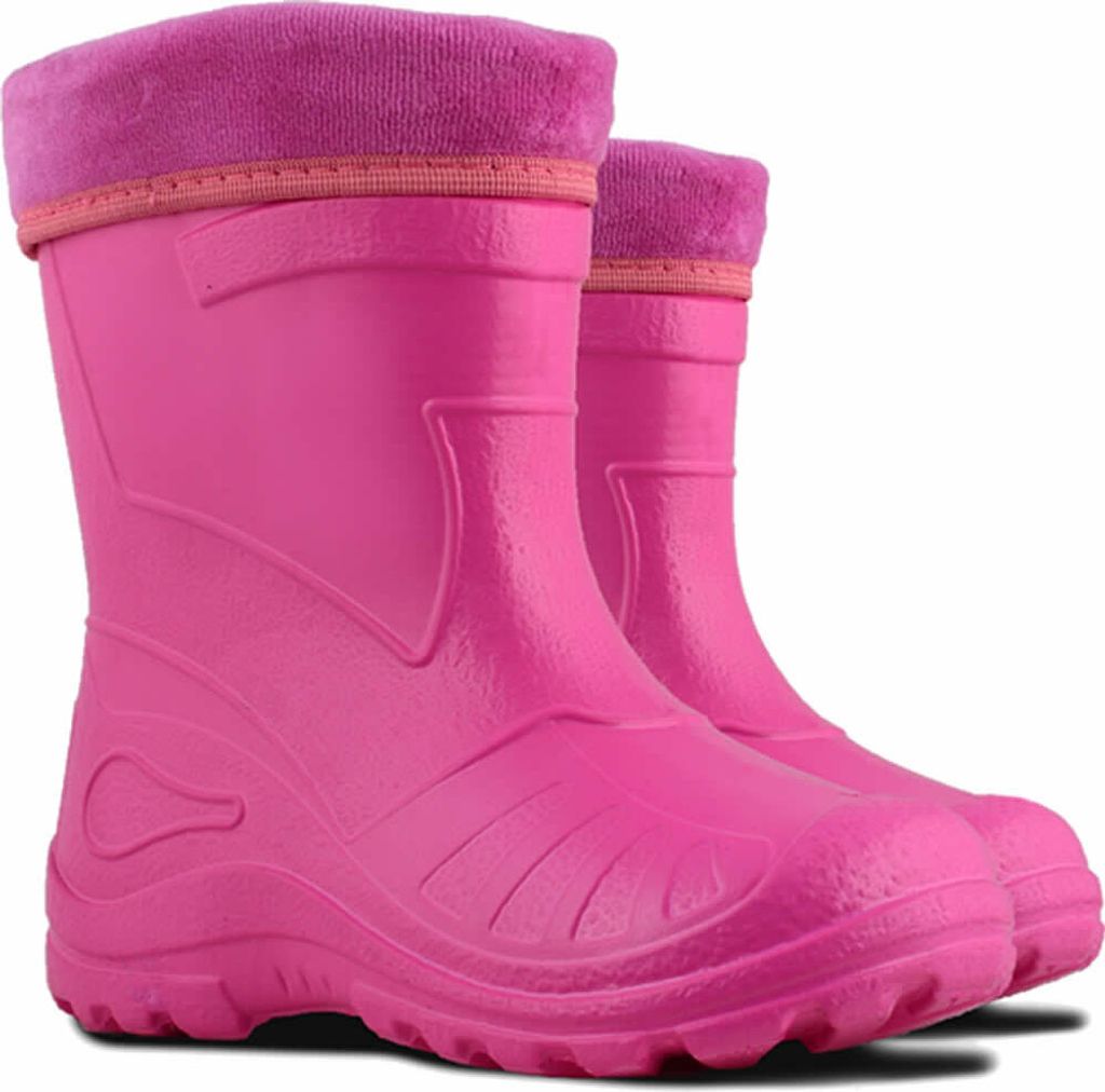 KOLMAX superleichte Eva Kinder Gummistiefel gefüttert Pink Produktbild 