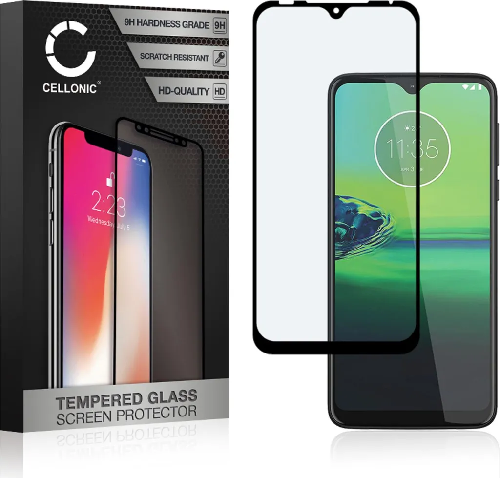 Vetro 9H CELLONIC Motorola One Macro / G8 Play | 3D Full Cover Nero