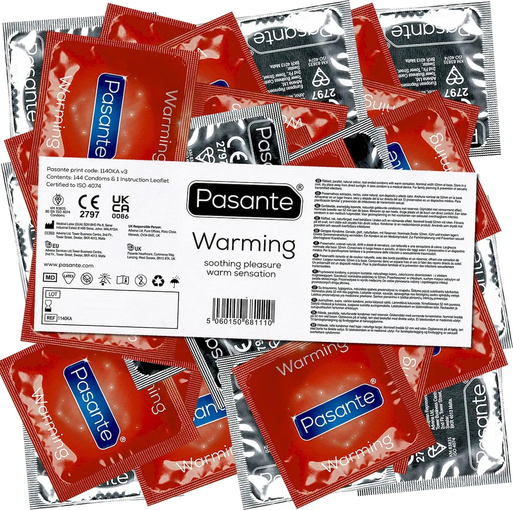 Préservatif chauffant Pasante Warming 144pcs pour plaisir intense - 3