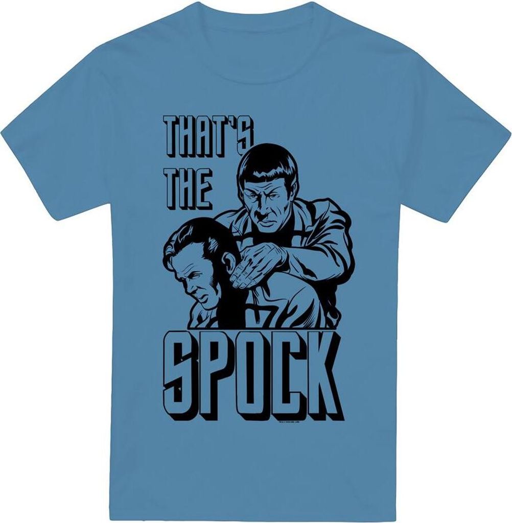 Star Trek - "That's the Spock" T-Shirt für Herren TV5620 (XXL) (Carolina Blau)