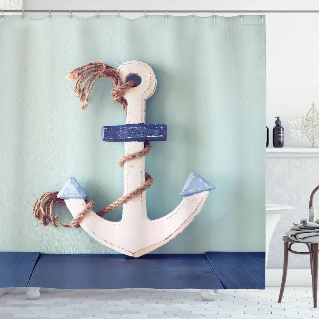 Tenda Doccia Antimuffa ABAKUHAUS 175x220 cm - Facile da Pulire