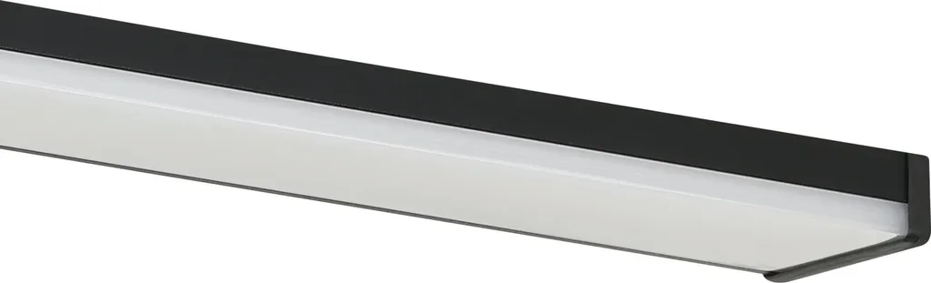 Éclairage miroir LED 60 cm PANDELLA 2 Noir mat IP44 design minimaliste