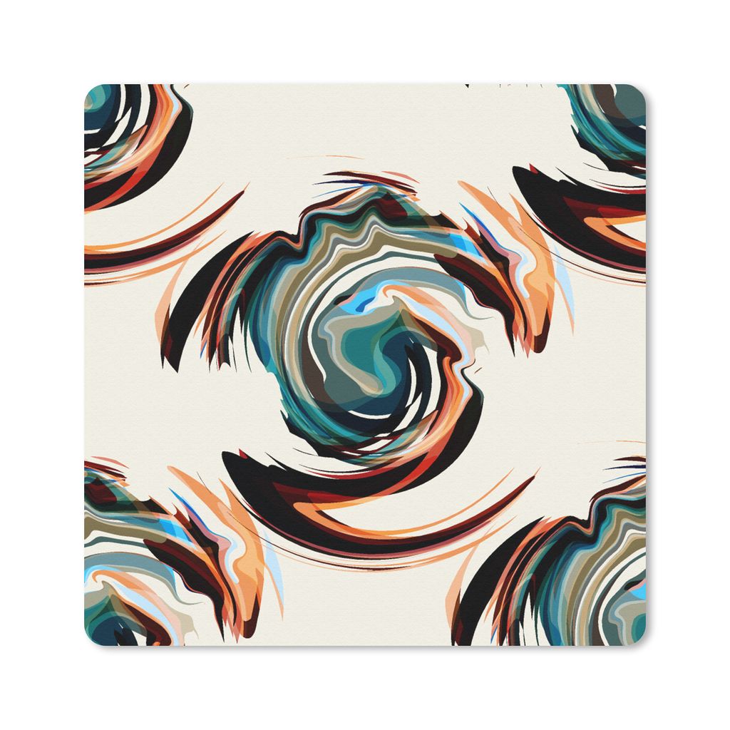 MuchoWow Mauspad Mousepad Muster - Abstrakt - Farbe 30x30 cm - Mousepads - Maus Mat - Pad - Mausunterlage - Gaming