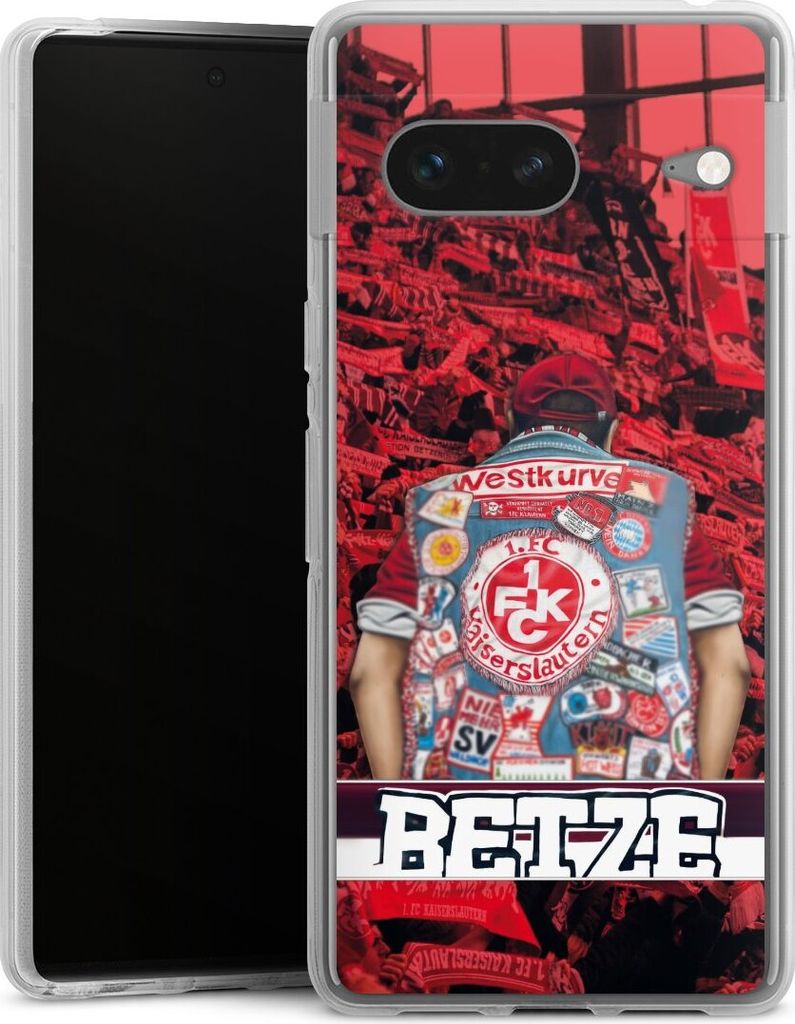 DeinDesign Handyhülle für Google Pixel 7 Silikon Hülle Case Smartphone Schutzhülle 1. FC Kaiserslautern 1. FCK Offizielles Lizenzprodukt