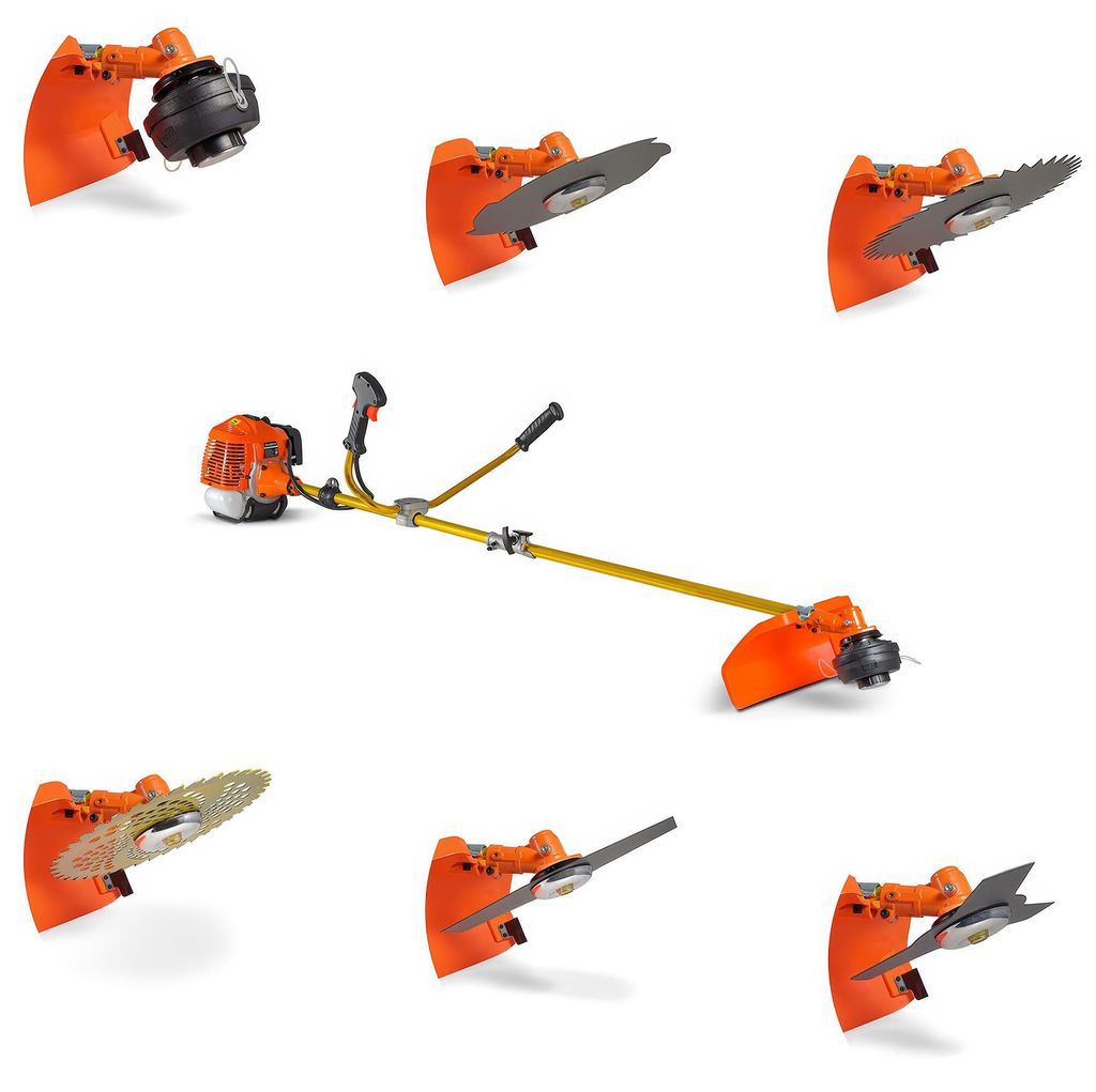 Airus 620 - 6-in-1 Benzin-Multifunktions-Freischneider, 2-Takt-Motor mit 3 Scheiben, 2 Klingen und Tap-&-Go-Fadenkopf