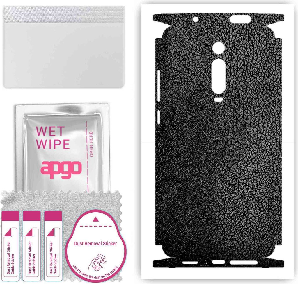 apgo Rückseite + Seiten Schutzfolie, Skin, kompatibel mit Xiaomi Mi 9T Pro, Hinten Displayschutzfolie aus Vinylfolie, kratzfest, einfache Montage ...