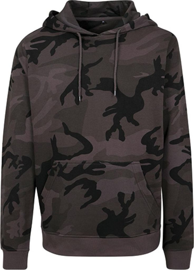 Herren Camo Hoody - Verstellbare Kapuze - Farbe: Dark Camo - Größe: M