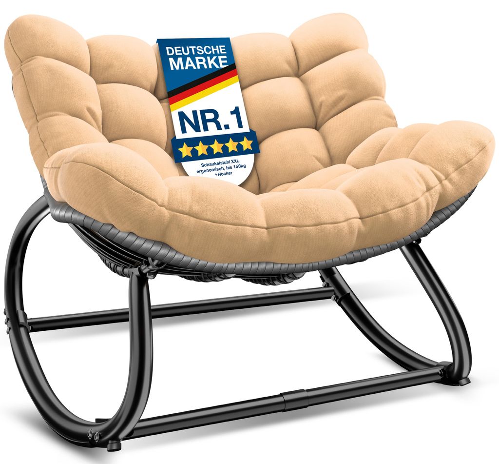 Fauteuil à bascule KESSER® pour l'intérieur et l'extérieur Image du produit 