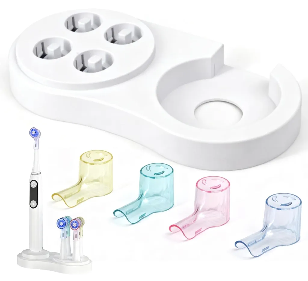Porte-brosse à dents pour Oral-B et iO avec support de brossettes