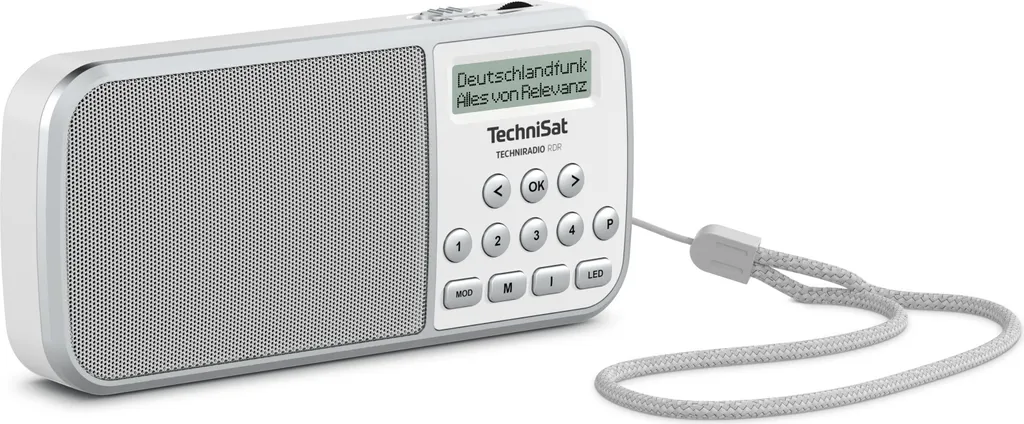 Petite Radio de Voyage TechniSat TechniRadio RDR Blanche Rechargeable