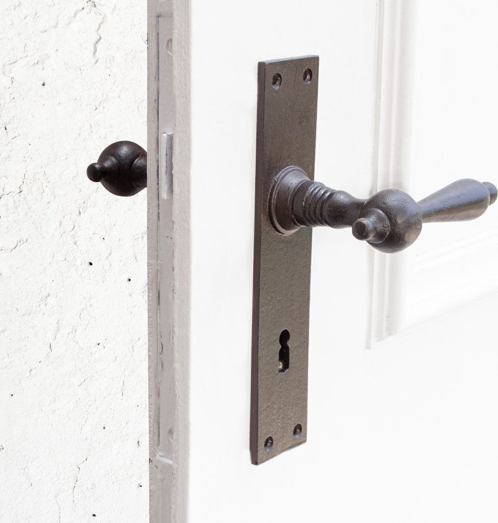 Drückergarnitur für Zimmertüren, edles Design | BB72 | Eisen braun