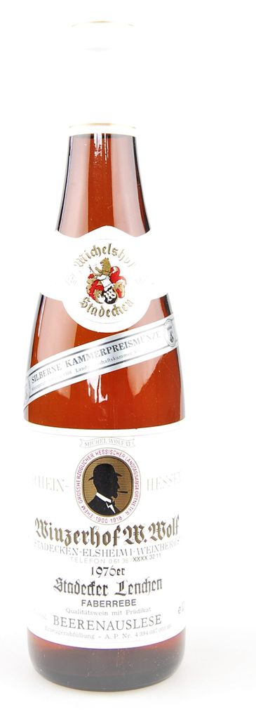 Wein 1976 Stadecker Lenchen Beerenauslese Faberrebe