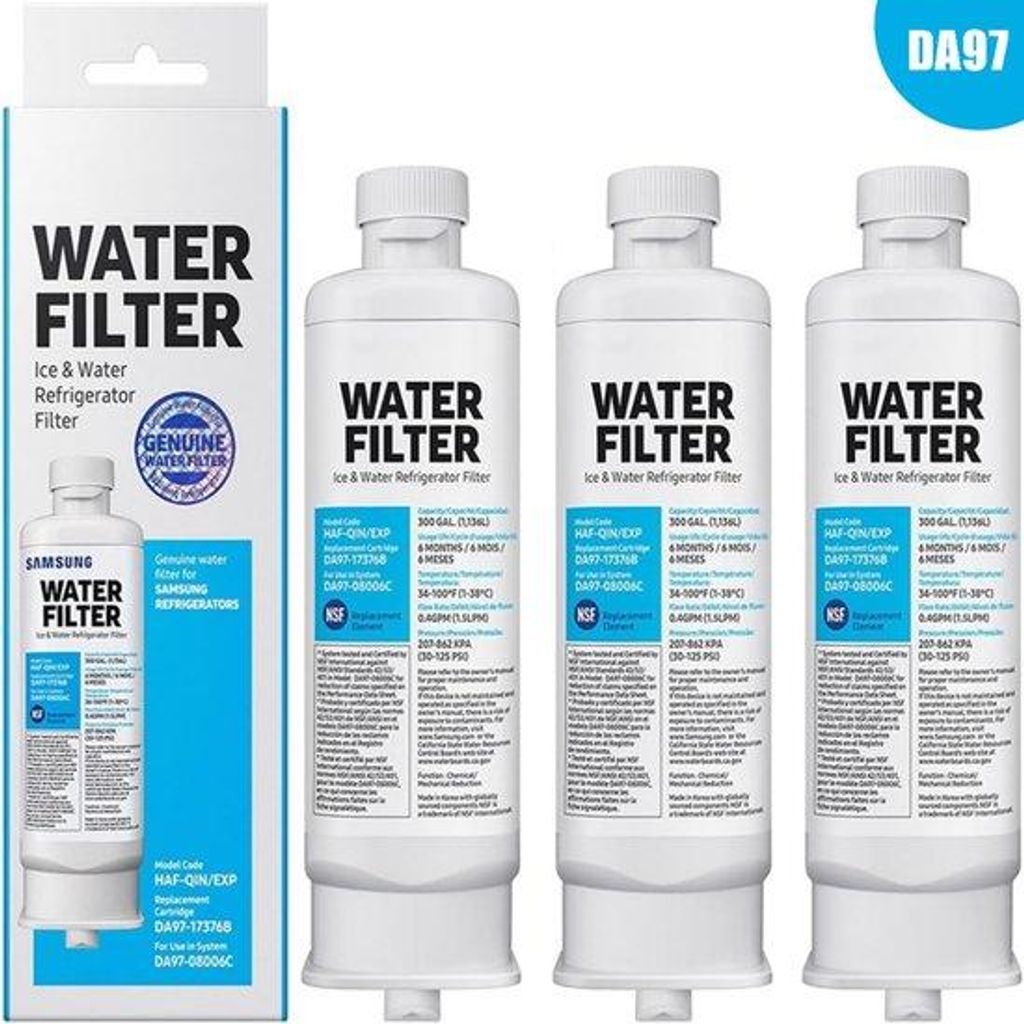 Ersatz-Wasserfilter für Mehrfach-Tür-Kühlschrank - 3er-Pack Produktbild 