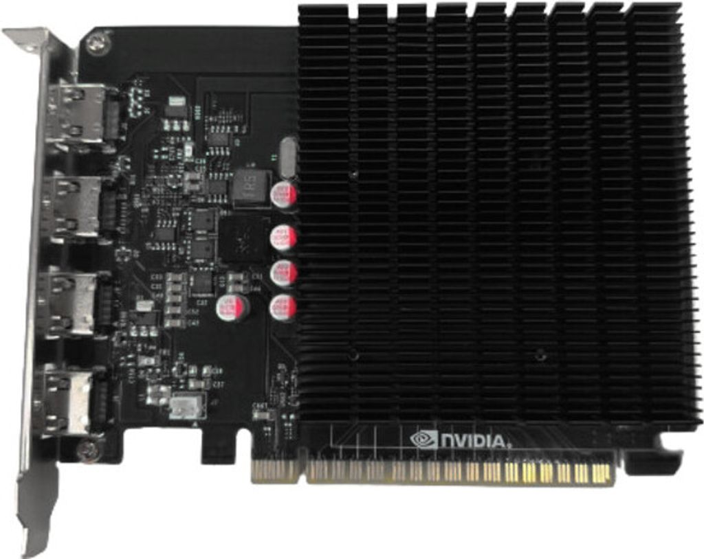 Biostar GeForce GT 730, Grafikkarte, (passiv gekühlt, 4x HDMI)