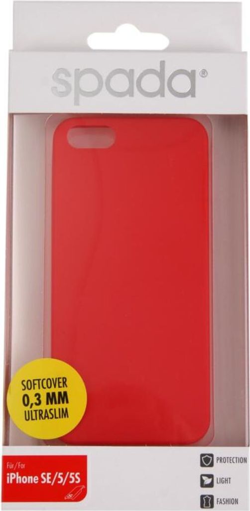 Ultra Slim Soft Cover Red für Apple iPhone 5/5S/SE