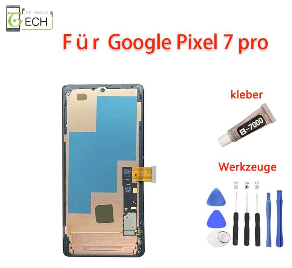 Für Google Pixel 7 Pro (OLED) LCD Display mit Rahmen Produktbild 