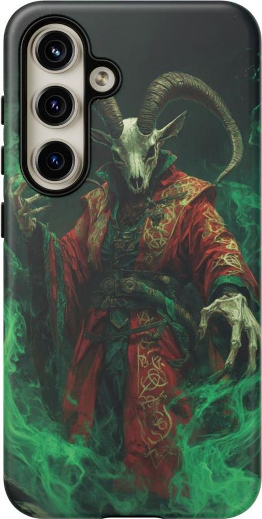 Unheimliches Fabelwesen mit Ziegenschädel – Handyhülle Kompatibel mit Galaxy S24