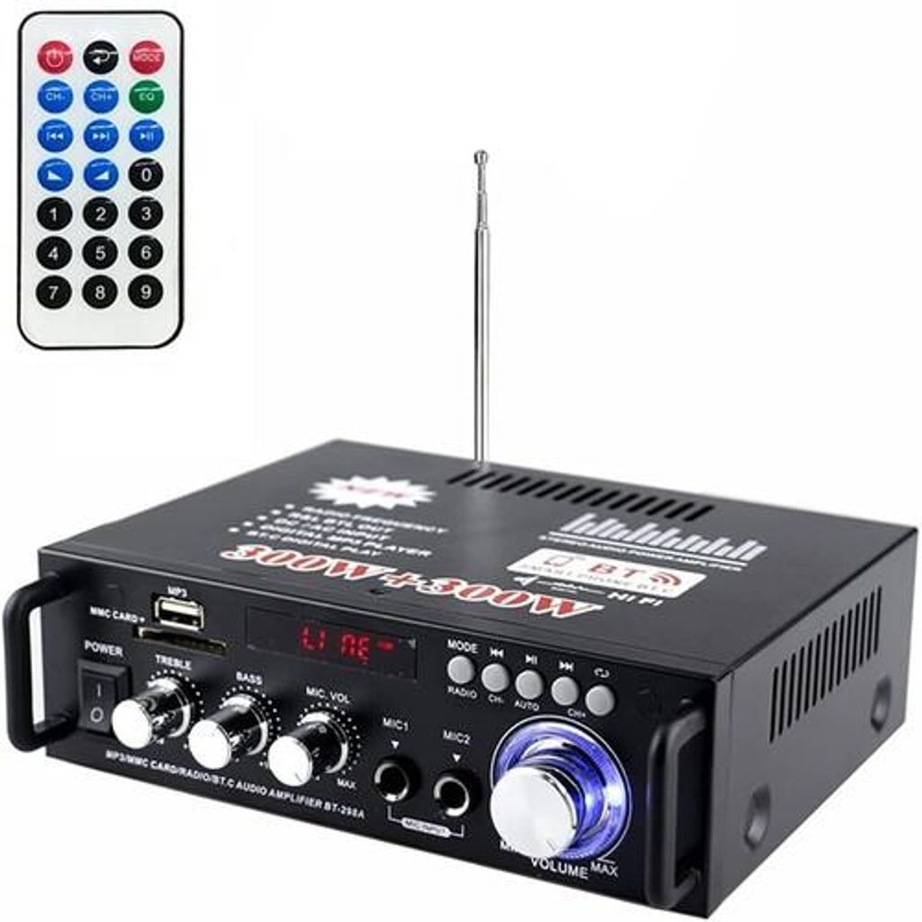 600W Mini-HiFi-Stereoverstärker Bluetooth 5.0 Stereo Audio Produktbild 