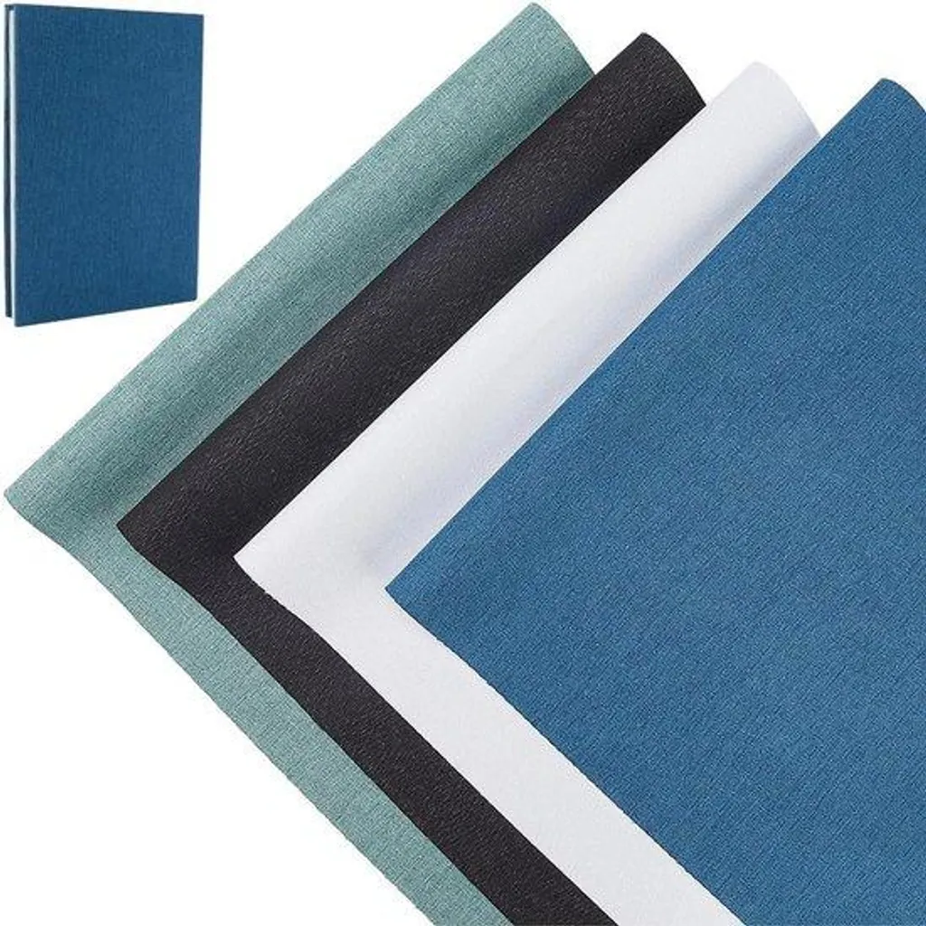Housses en lin 33x30 cm pour livres A5 à A8 - Finition Bindstof - 4 coloris