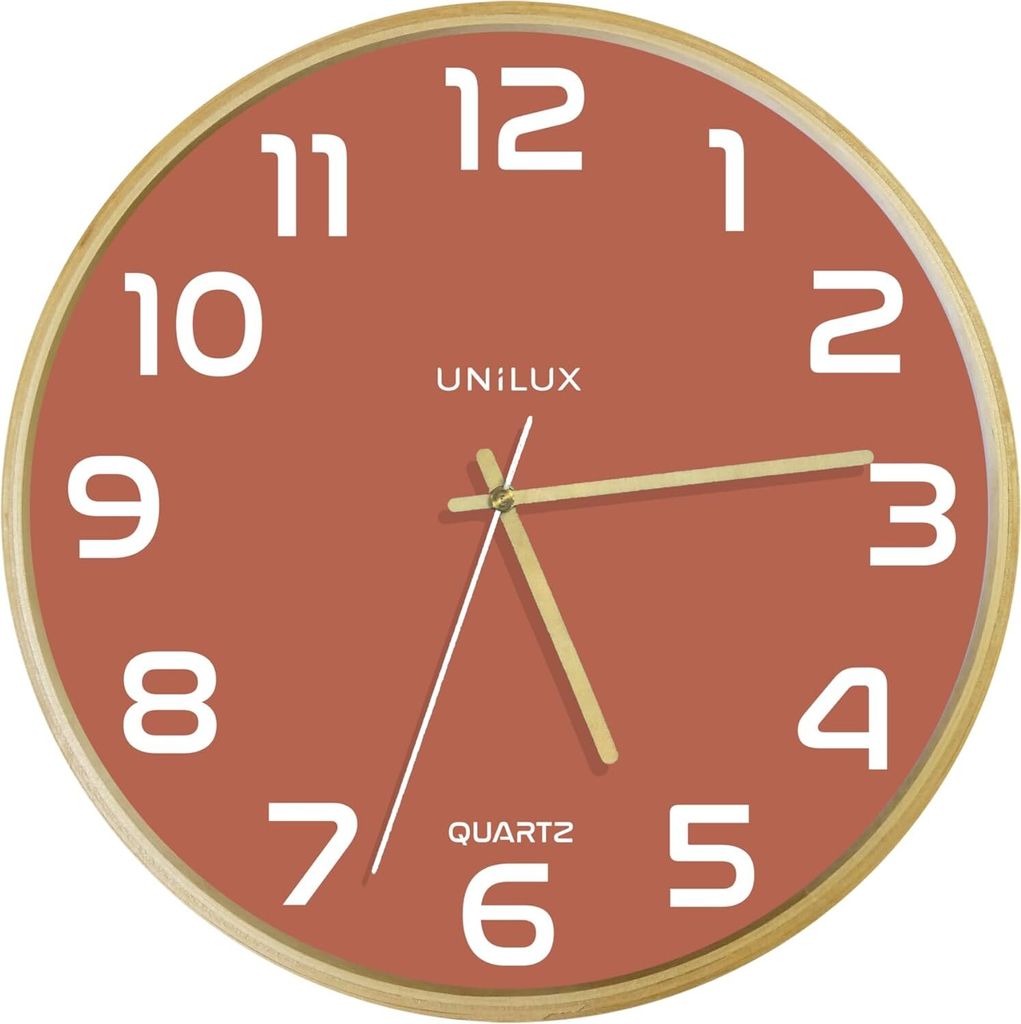 Unilux BALTIC Wanduhr rosa, 31,5 cm Durchmesser