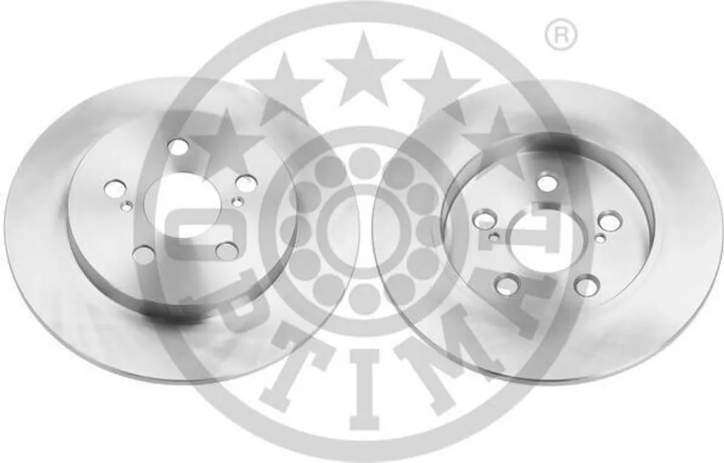 2x Disques de frein arrière OPTIMAL BS-9106C pour Toyota Prius (30) 259mm
