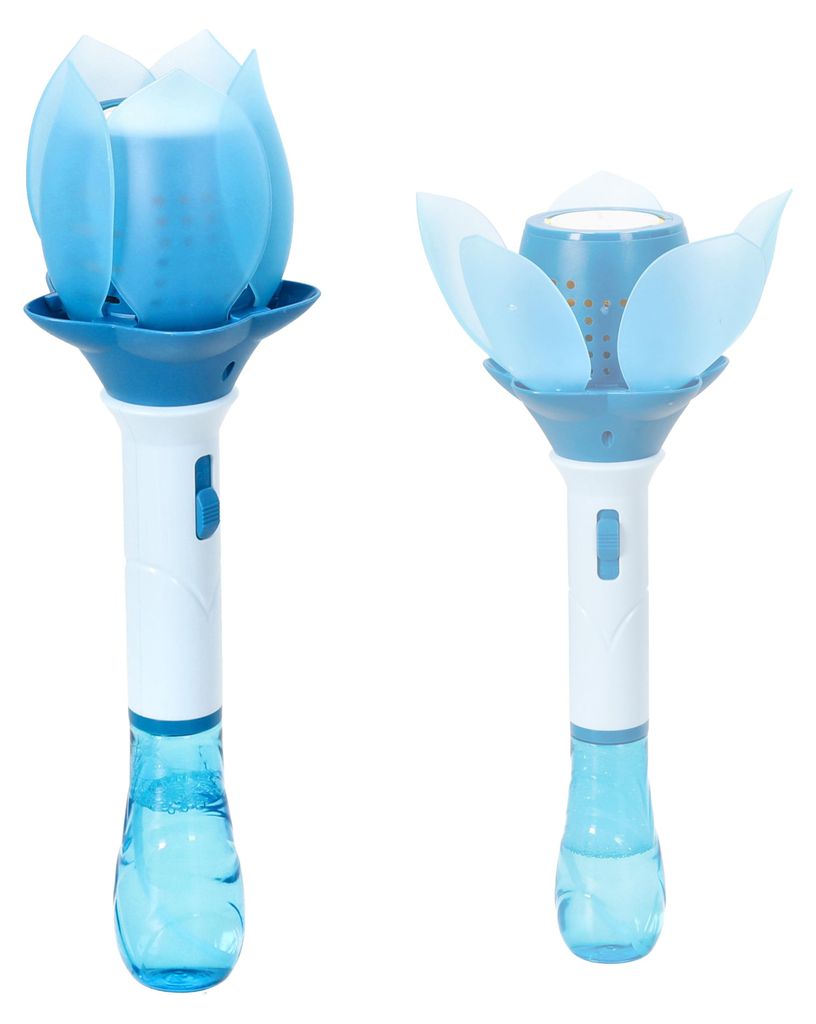 Seifenblasen Lotusblume hellblau 10x33cm Kunststoff 115ml Produktbild 