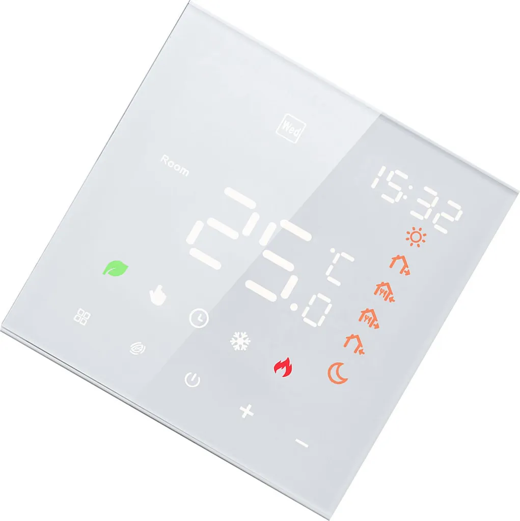 Thermostat connecté 16A tactile LCD programmable pour chauffage au sol - 3