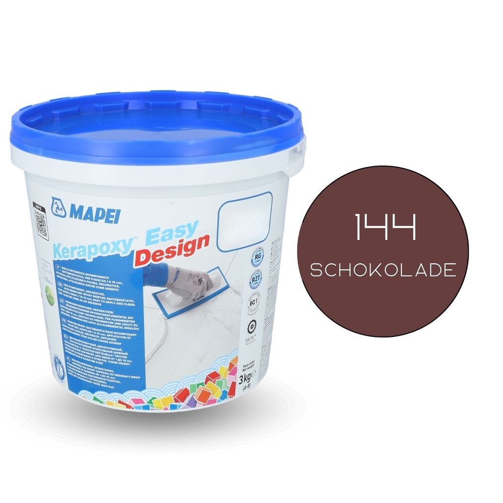 MAPEI Kerapoxy Easy Design Epoxid-Fugenmörtel Farbe 144 Schokolade 3kg