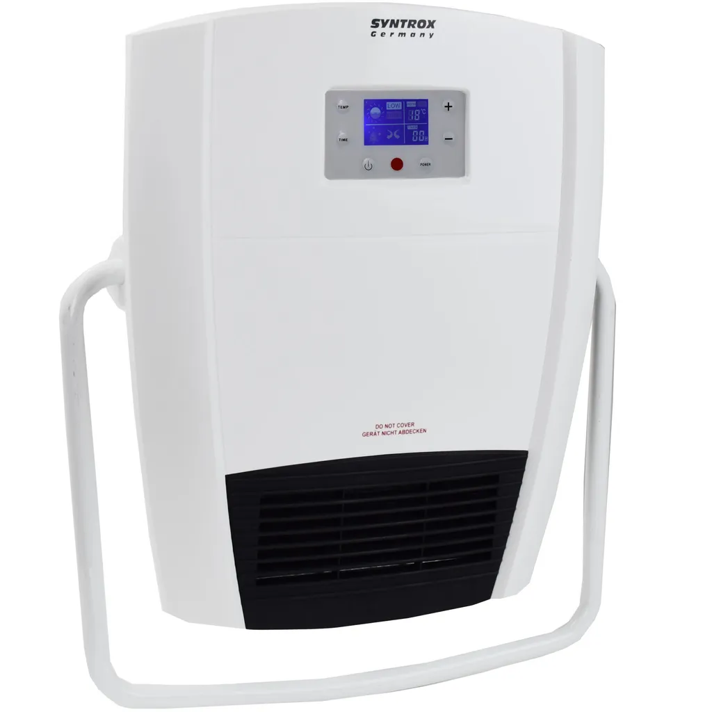 Chauffe-bain rapide électrique avec porte-serviettes soufflant blanc