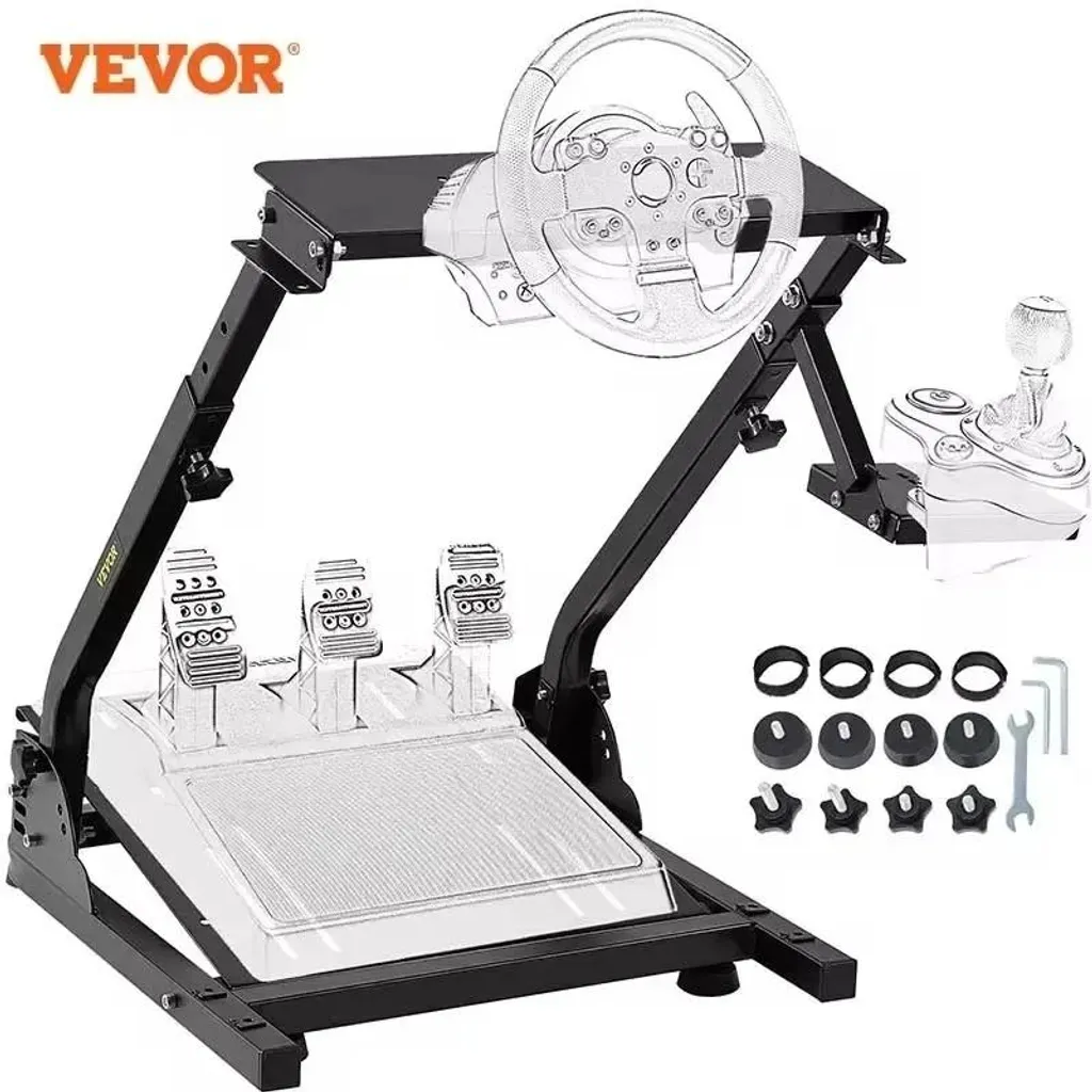 Support Vélo Vertical Réglable en Acier Noir - Pied de Rangement Pliable