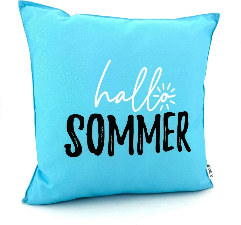Heimtexland ® Outdoor Deko Kissen 45x45 mit Füllung Garten Produktbild 