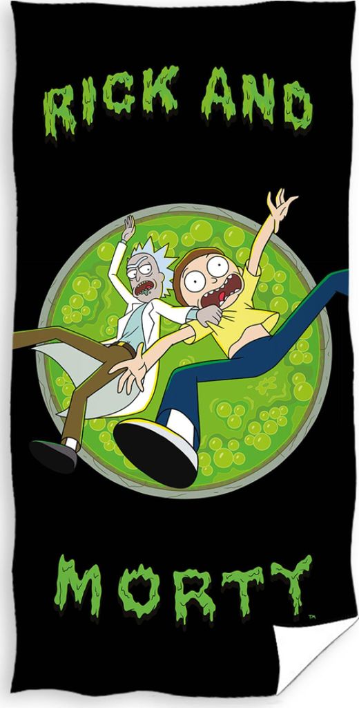 Rick and Morty Babyhandtuch Jump into the Third Dimension