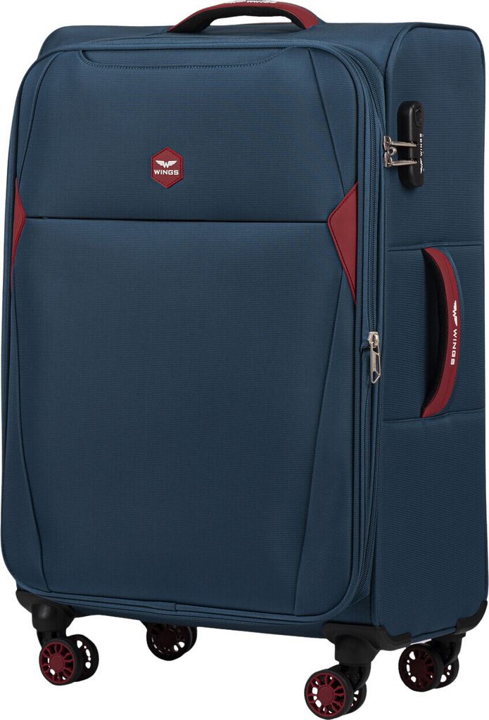 WINGS DIPPER Weichgepäck Koffer 24" Mittel Blau mit Produktbild 