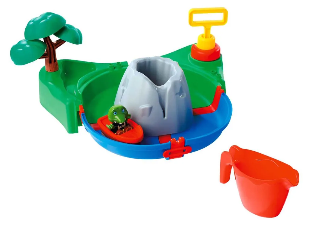 Jouet de bain volcan AquaPlay Sploshy avec pompe à eau manuelle et figurines